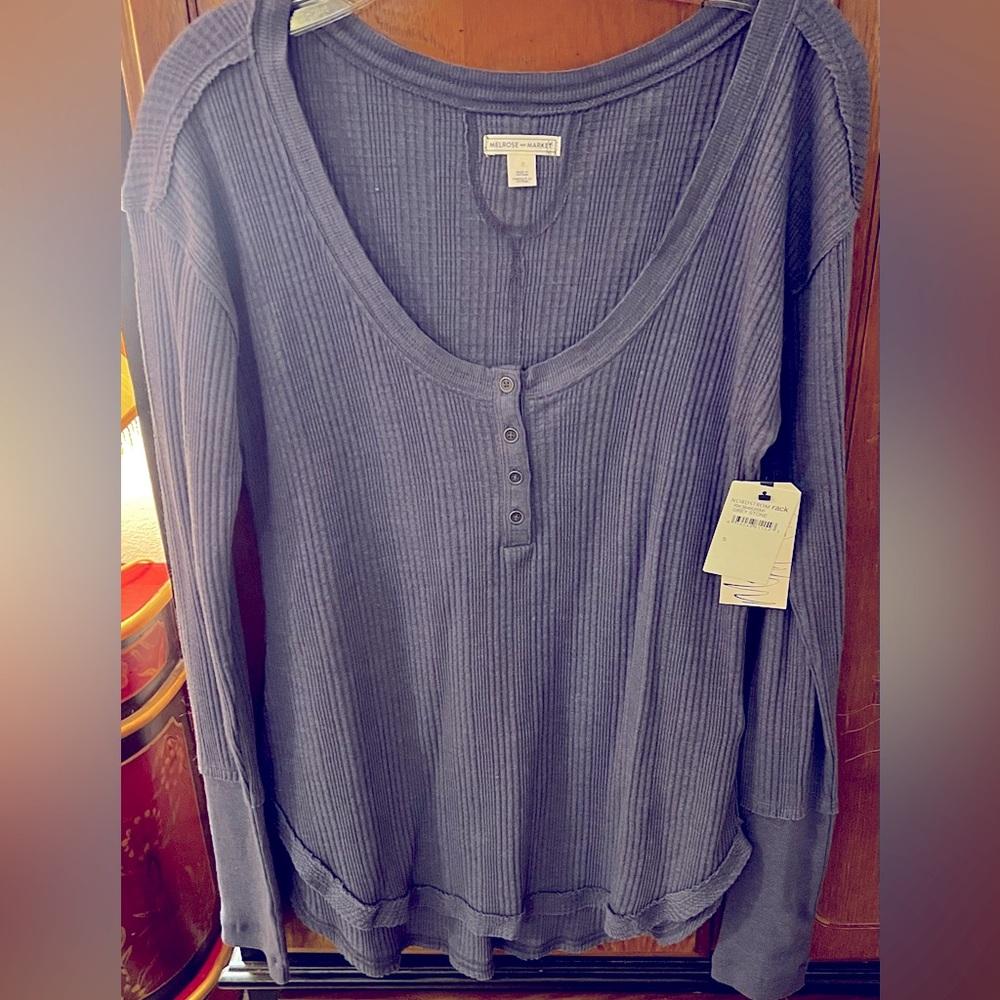 Melrose & Market periwinkle thermal, NWT! Size S, runs large.